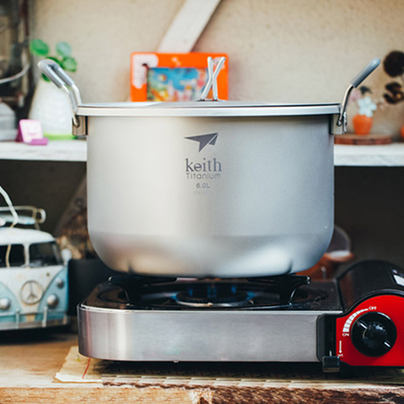 Camping Cooking Unit - Набор для приготовления пищи Keith-Camping, титановая