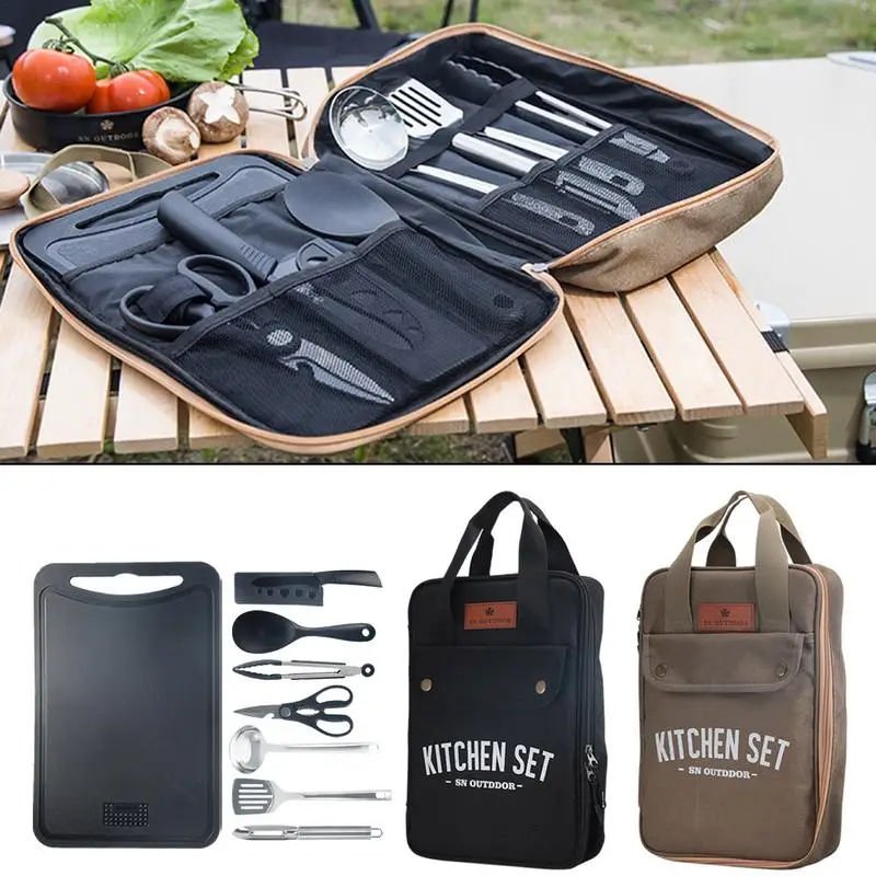 Camping Cooking Unit - Набор походной кухонной утвари из 8