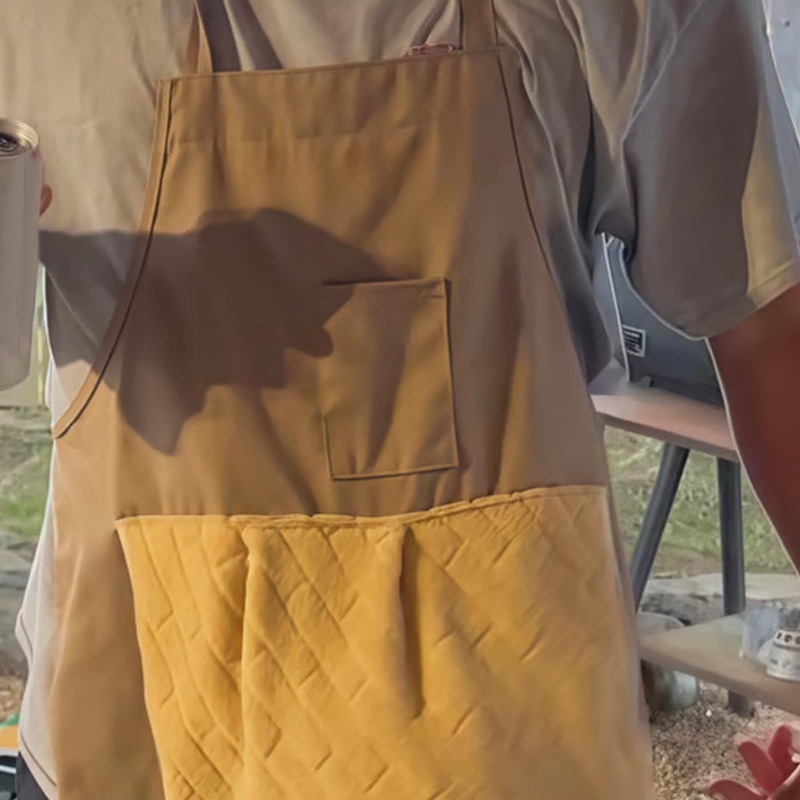 Camping Cooking Apron - Забавный фартук для шеф-повара с карманом-сюрпризом: