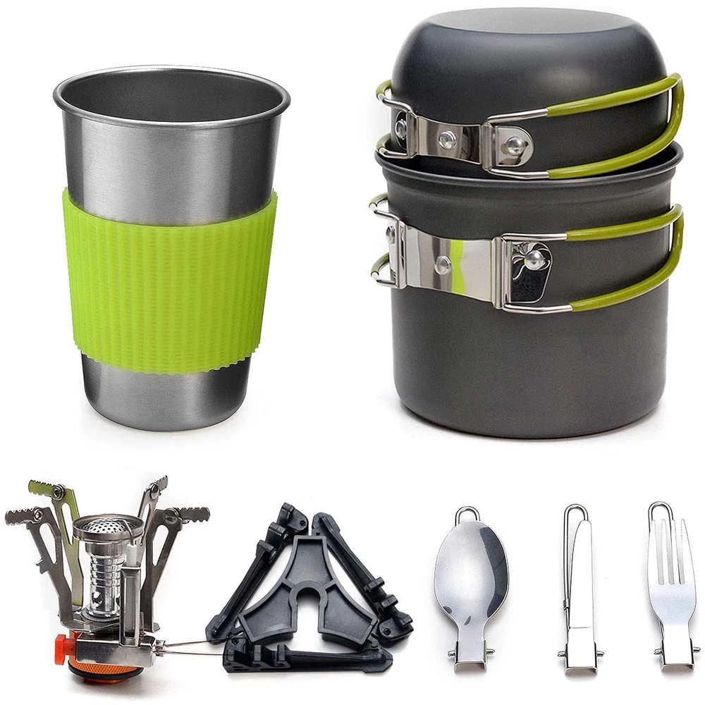 Camping Cooking Unit - Набор посуды для кемпинга с плитой,