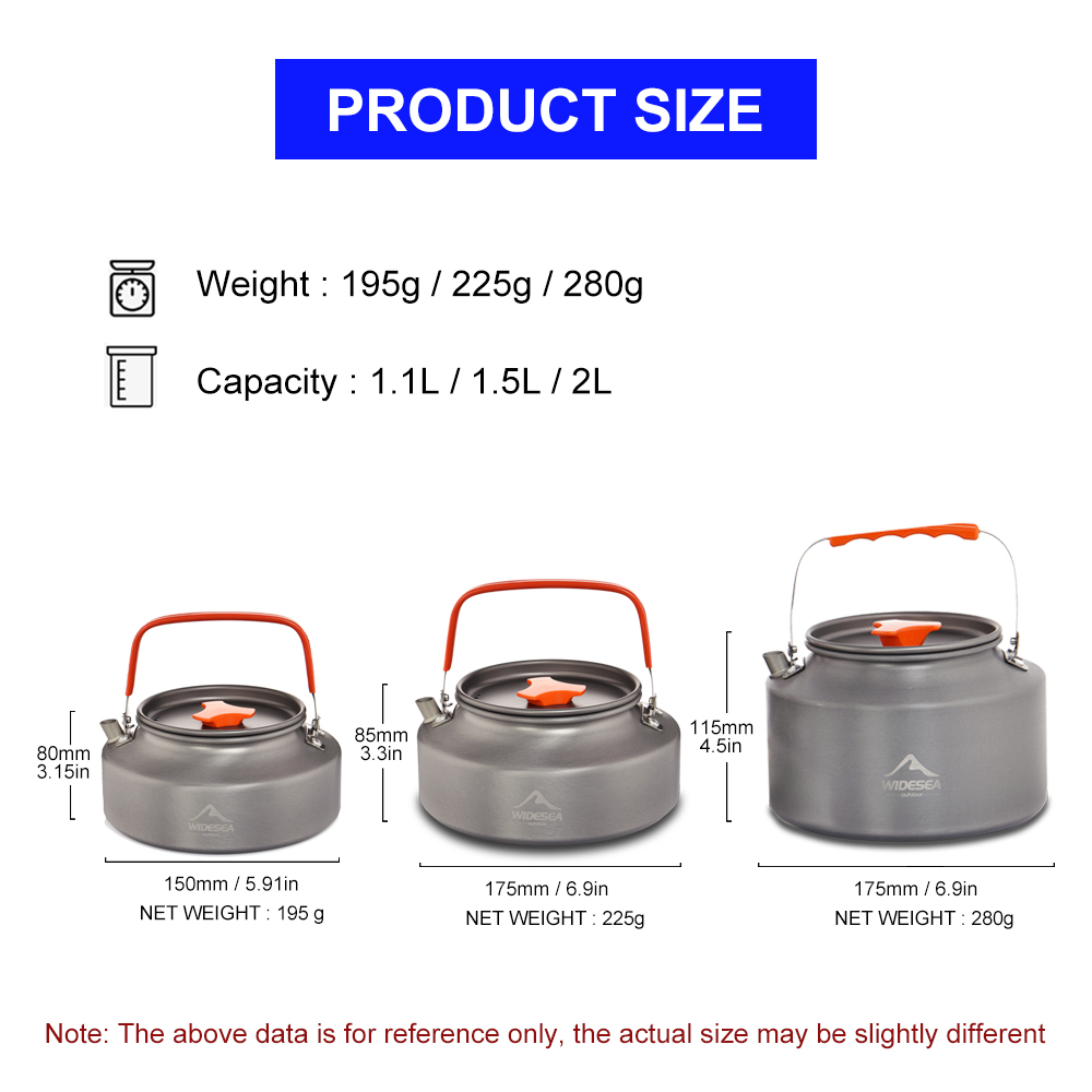 Widesea 1,1 л, 2 л, 1,5 л, чай – обзор и цена Camping Cooking Unit