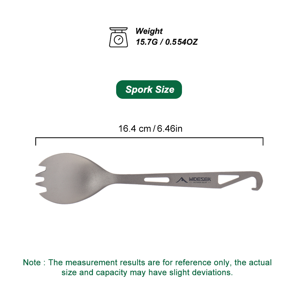 Набор для кемпинга Widesea: ти – обзор и цена Camp Spork Set
