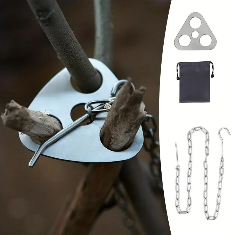 Портативный разборный подвесно – обзор и цена Camping Hanging Cooking Pot