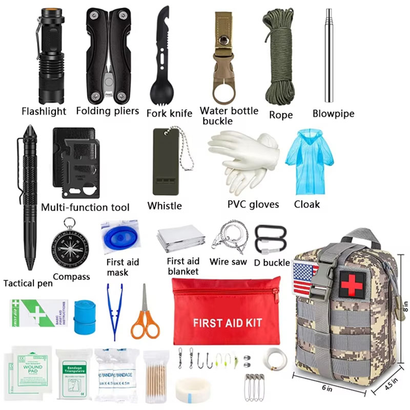 Набор первой помощи для выжива – обзор и цена Camping Cooking Set With Bag