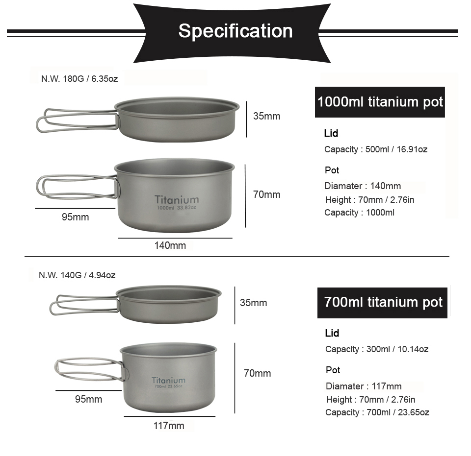 APG Сверхлегкая титановая сков – обзор и цена Mess Kit Titanium