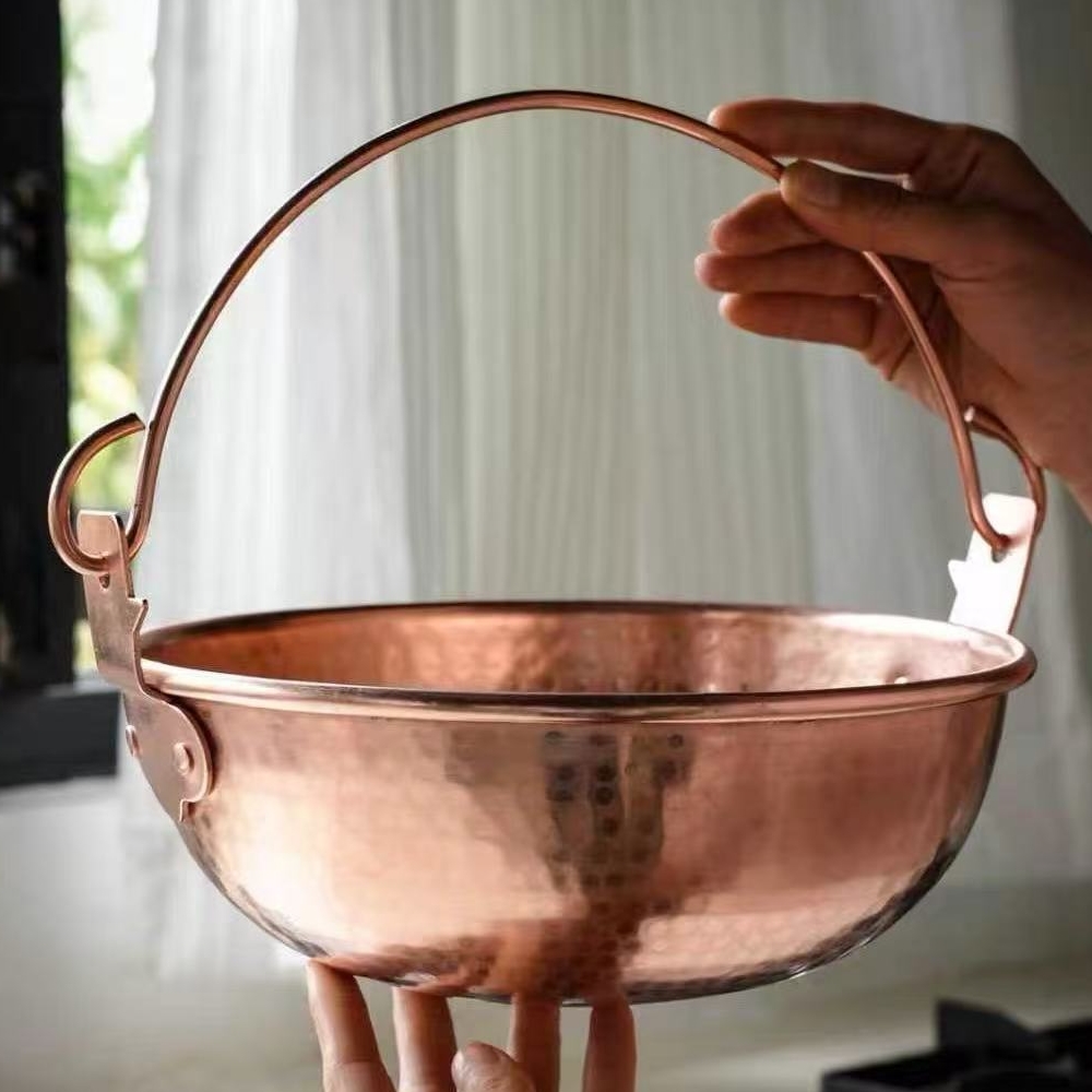 Винтажный медный подвесной гор – обзор и цена Camping Hanging Cooking Pot