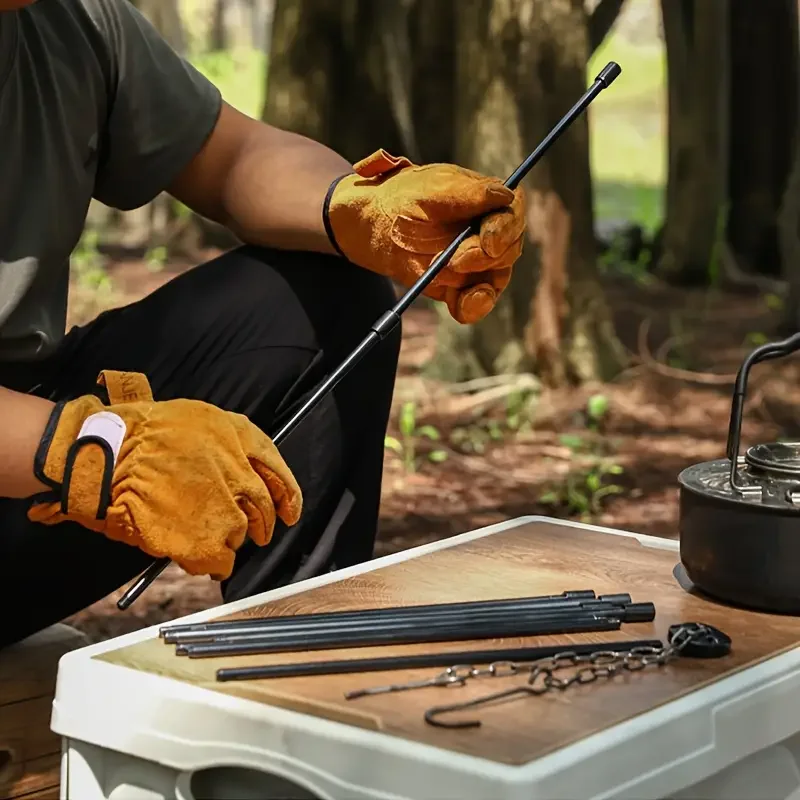 Уличная большая тренога для ко – обзор и цена Camping Hanging Cooking Pot