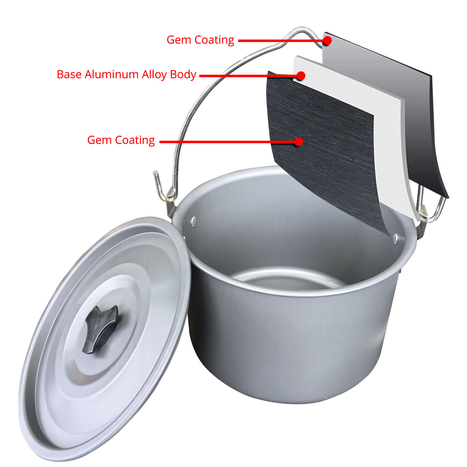4-литровая походная подвесная  – обзор и цена Camping Hanging Cooking Pot