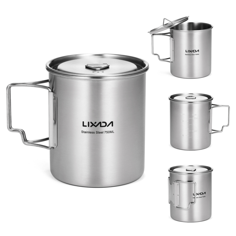 Чашка Lixada 750 мл, чашка для – обзор и цена Camping Cooking Set With Bag