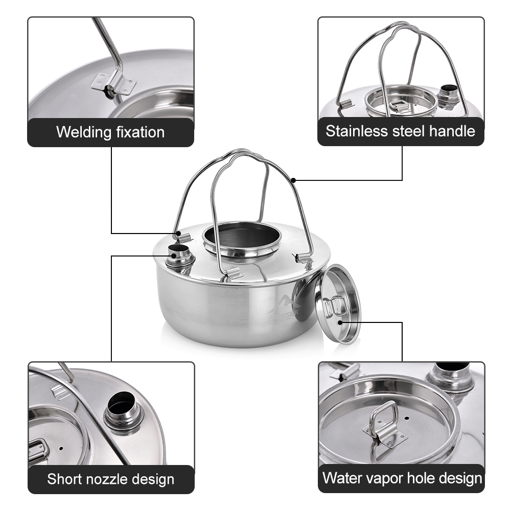 Widesea Кемпинг Открытый 1,7 л – обзор и цена Camping Cooking Unit