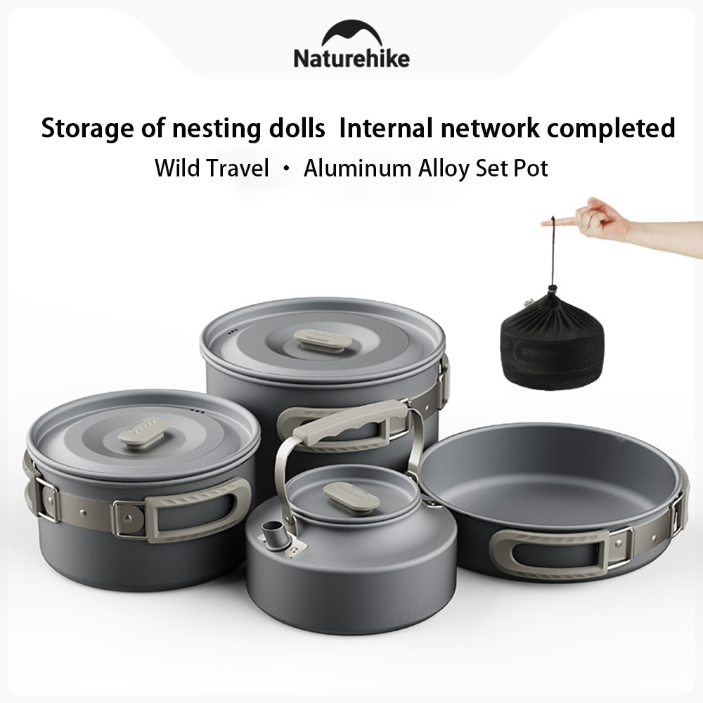 Набор уличных кастрюль Natureh – обзор и цена Camping Hanging Cooking Pot